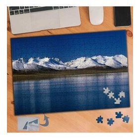 313 Karlı Dağlar Ve Deniz Manzarası 240 Parça Puzzle Yapboz Tablo