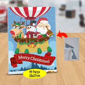 3148 Merry Christmas Noel Baba 99 Parça Puzzle Yapboz Tablo