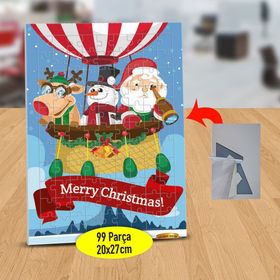 3148 Merry Christmas Noel Baba 99 Parça Puzzle Yapboz Tablo