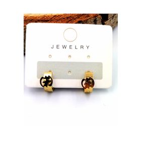 316 L Çelik Gold Renk Unisex Figürlü Küpe