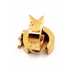 316 L Çelik Gold Renk Unisex Figürlü Küpe