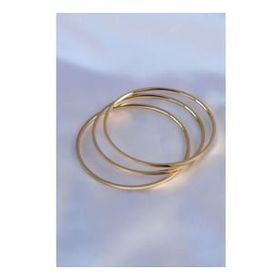 316L Çelik Gold Renk Ajda Model Kadın 60 mm Bilezik
