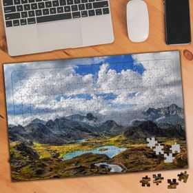 3191091 Bulutlu Hava Dağlar Vadi 240 Parça Puzzle Yapboz