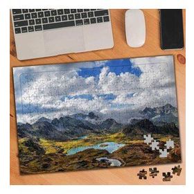 3191091 Bulutlu Hava Dağlar Vadi 240 Parça Puzzle Yapboz
