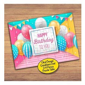 3196 Happy Birthday To You Çocuklara Özel Puzzle Yapboz Tablo