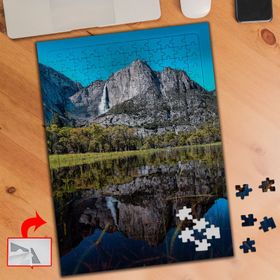 32 Dağ Göl Manzara Alanı 240 Parça Puzzle Yapboz Tablo