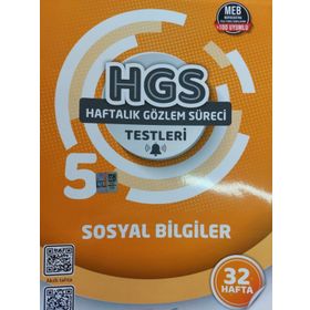 32 Hafta HGS 5. Sınıf Sosyal Bilgiler Haftalık Gözlem Süreci Testleri Seviye Yayınları