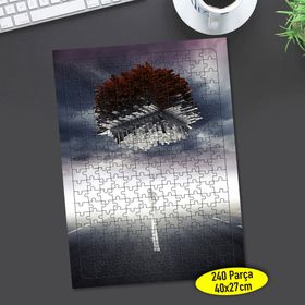 320530445 Işıklı Yolda Ters Şehir 240 Parça Puzzle Yapboz
