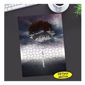 320530445 Işıklı Yolda Ters Şehir 240 Parça Puzzle Yapboz