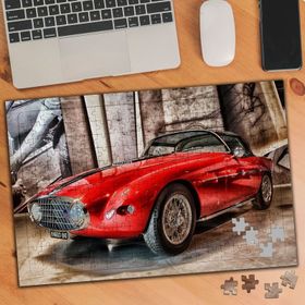 3216549 Kırmızı Araba Retro 240 Parça Puzzle Yapboz