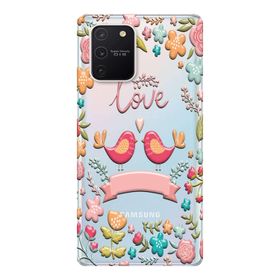 326 Samsung Galaxy S10 Lite SM-G770F Love Çiçekli Baskılı Silikon Kılıf