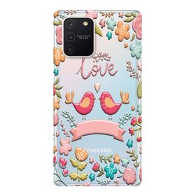 326 Samsung Galaxy S10 Lite SM-G770F Love Çiçekli Baskılı Silikon Kılıf