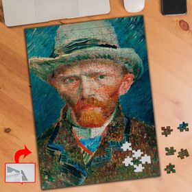 3262 Van Gogh Şapkalı Portre 240 Parça Puzzle Yapboz Tablo