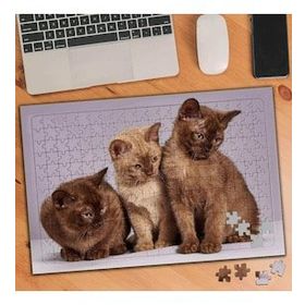 3273789 Üç Kardeş Kedi 240 Parça Puzzle Yapboz