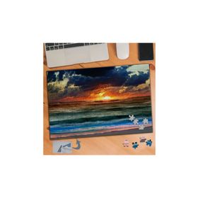329 Kızıl Gün Batımı Deniz Manzarası 240 Parça Puzzle Yapboz Tablo