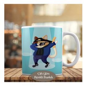 33 Sevimli Hayvan Rapci Kedi Dabbing Kupa Bardak