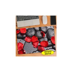 330199838 Kırmızı Çiçekli Spa Ortamı 240 Parça Puzzle Yapboz
