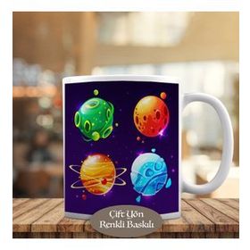 33099-185 Küçük Renkli Galaksiler Kupa Bardak
