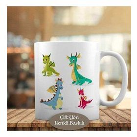 33099-190 Küçük Renkli Ejderhalar Kupa Bardak
