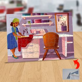 330991009 Moda Tasarımcı Kız 99 Parça Puzzle Yapboz Tablo