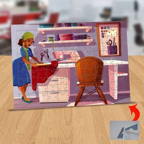 330991009 Moda Tasarımcı Kız 99 Parça Puzzle Yapboz Tablo