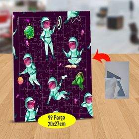 33099287 Aktiviteli Astronot 99 Parça Puzzle Yapboz Tablo