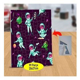 33099287 Aktiviteli Astronot 99 Parça Puzzle Yapboz Tablo