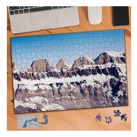 332 Karlı Dağlarda Kış Manzarası 240 Parça Puzzle Yapboz Tablo