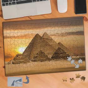 333 Gün Batımında Piramit 240 Parça Puzzle Yapboz Tablo