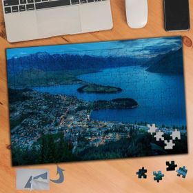 335 Yerleşik Şehir Deniz Manzarası 240 Parça Puzzle Yapboz Tablo