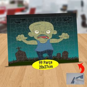 336 Mezarlıkta Zombi Halloween 99 Parça Puzzle Yapboz Tablo