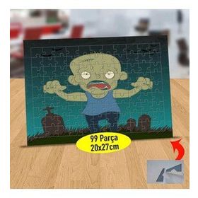 336 Mezarlıkta Zombi Halloween 99 Parça Puzzle Yapboz Tablo