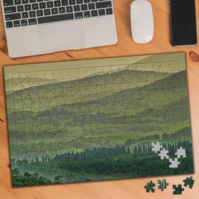 3364498 Yeşil Dağ Ova 240 Parça Puzzle Yapboz