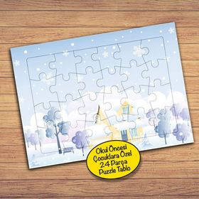 33708 Karla Kaplı Yeryüzü Çocuklara Özel Puzzle Yapboz Tablo