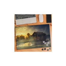 3374201 Göl Kenarındaki Ahşap Ev 240 Parça Puzzle Yapboz