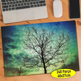 338140865 Gün Batımı Kuru Ağaç 240 Parça Puzzle Yapboz