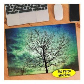 338140865 Gün Batımı Kuru Ağaç 240 Parça Puzzle Yapboz