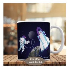 338167 Uzay Boşluğunda Astronot Kupa Bardak