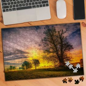 3389832 Gün Batımında Yeşillik 240 Parça Puzzle Yapboz
