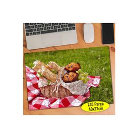 339 Yeşil Çimenler Üstünde Piknik Sepeti 240 Parça Puzzle Yapboz