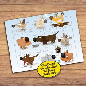 33988 Köpek Dostlar Çocuklara Özel Puzzle Yapboz Tablo