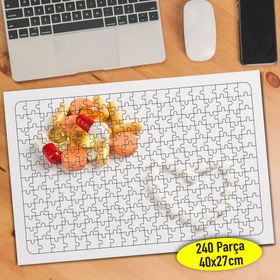341006567 Renkli Beyaz Kalpli İlaçlar 240 Parça Puzzle Yapboz