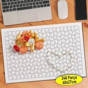 341006567 Renkli Beyaz Kalpli İlaçlar 240 Parça Puzzle Yapboz