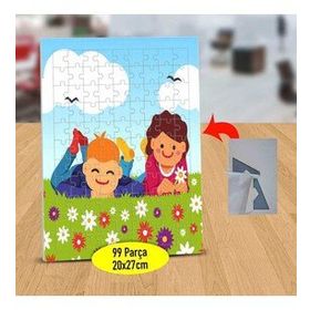 3446286 Çimenlerde Çocuklar 99 Parça Puzzle Yapboz Tablo