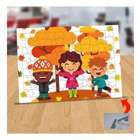 3446300 Sonbahara Sevinen Çocuklar 99 Parça Puzzle Yapboz Tablo
