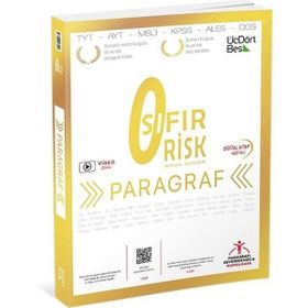 345 Yayınları Sıfır Risk Videolu Pragraf Kitabı