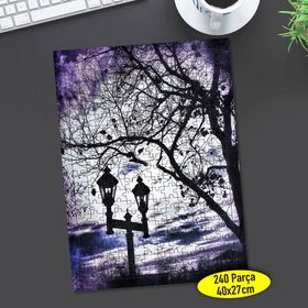 346838186 Kuru Ağaç Dalları Silüeti 240 Parça Puzzle Yapboz