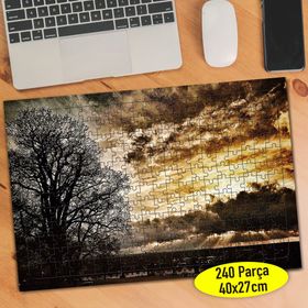 346858643 Gün Batımı Bulutlu Gökyüzü 240 Parça Puzzle Yapboz