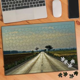 346981 Güneş Işıklı Kırsal Yol 240 Parça Puzzle Yapboz