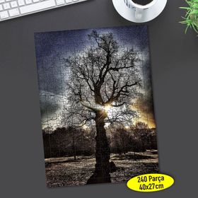 347171504 Gün Batımı Ağaç Silüeti 240 Parça Puzzle Yapboz